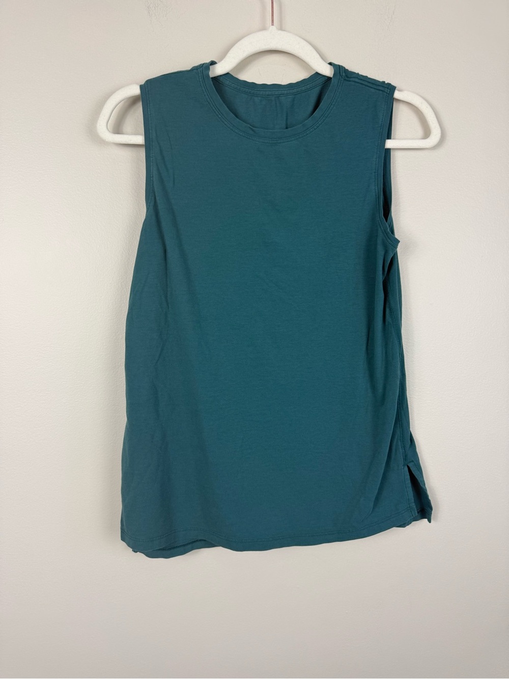 Lululemon Love Sleeveless Tank 4 Crewneck Muscle Teel Green Teal Sporty Running